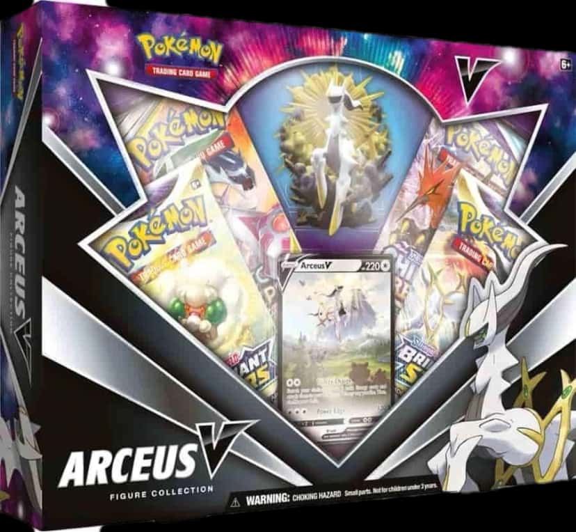 Brilliant Stars Arceus V Figure Collection collection box