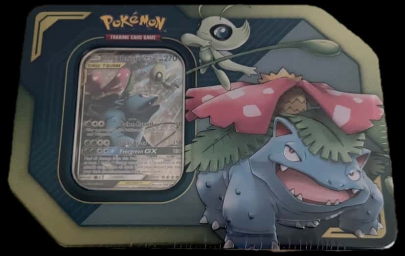 Team Up Celebi & Venusaur Tag Team Tin tin