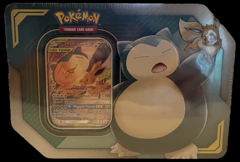Team Up Eevee & Snorlax Tag Team Tin tin