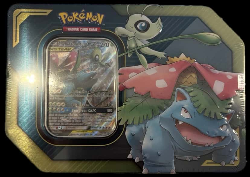 Celebi & Venusaur Tag Team Tin tin