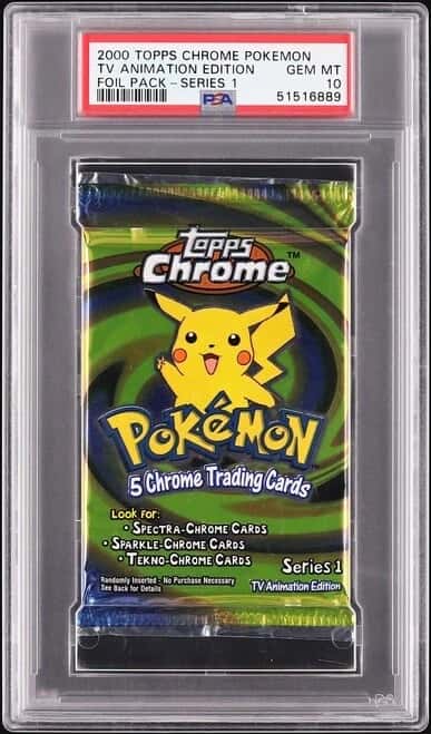 Topps Chrome Pokemon Tv booster pack [graded]