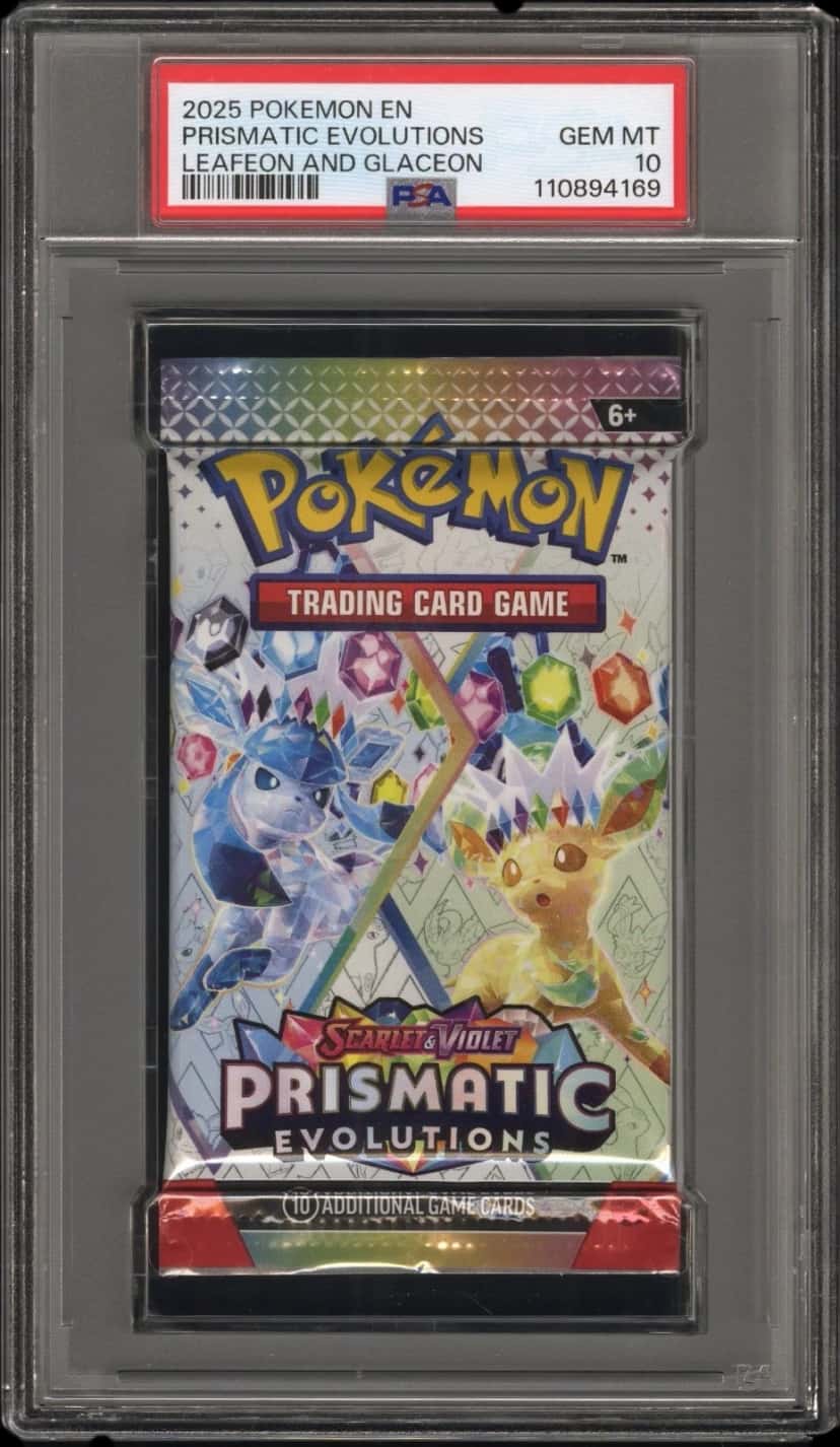 Prismatic Evolutions Elite Trainer Box booster pack [graded]