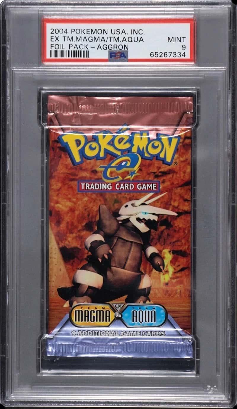 Ex Team Magma Vs Team Aqua booster pack [graded]
