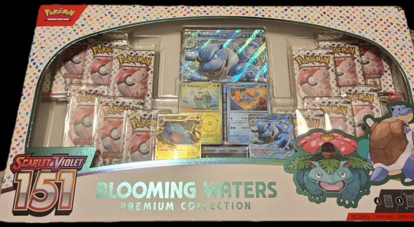 Lucario & Tyranitar Premium Collection And 151 Blooming Waters Premium Collection collection box