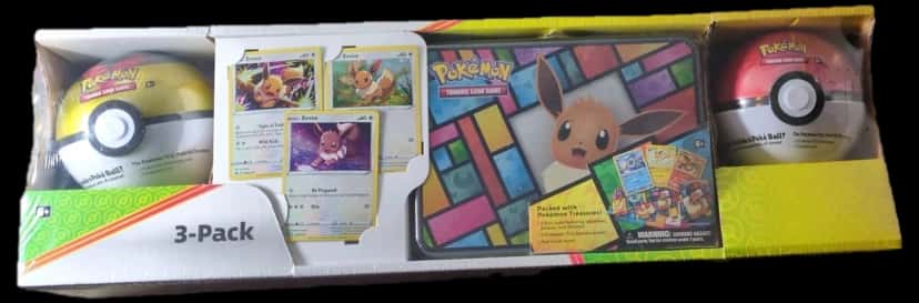 Eevee Treasure Chest & Poke Ball Tins collection box [costco]