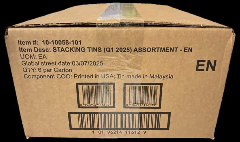 Stacking Tins Q1 2025 tin