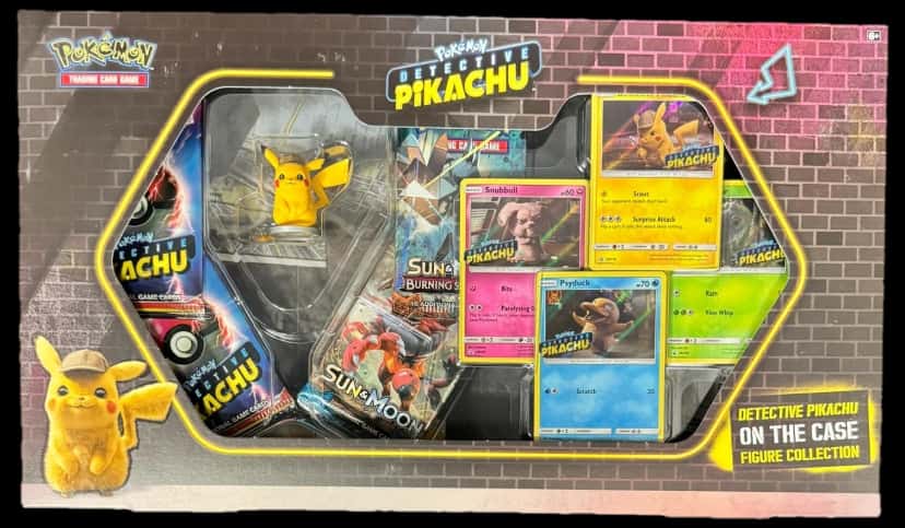 Detective Pikachu On The Case Figure Collection collection box