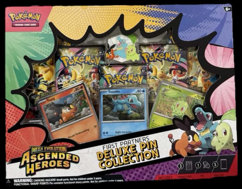 Ascended Heroes First Partners Deluxe Pin Collection First Partner Illustration Collection collection box