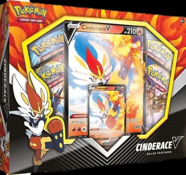 Base Set Cinderace V Galar Partners Box collection box