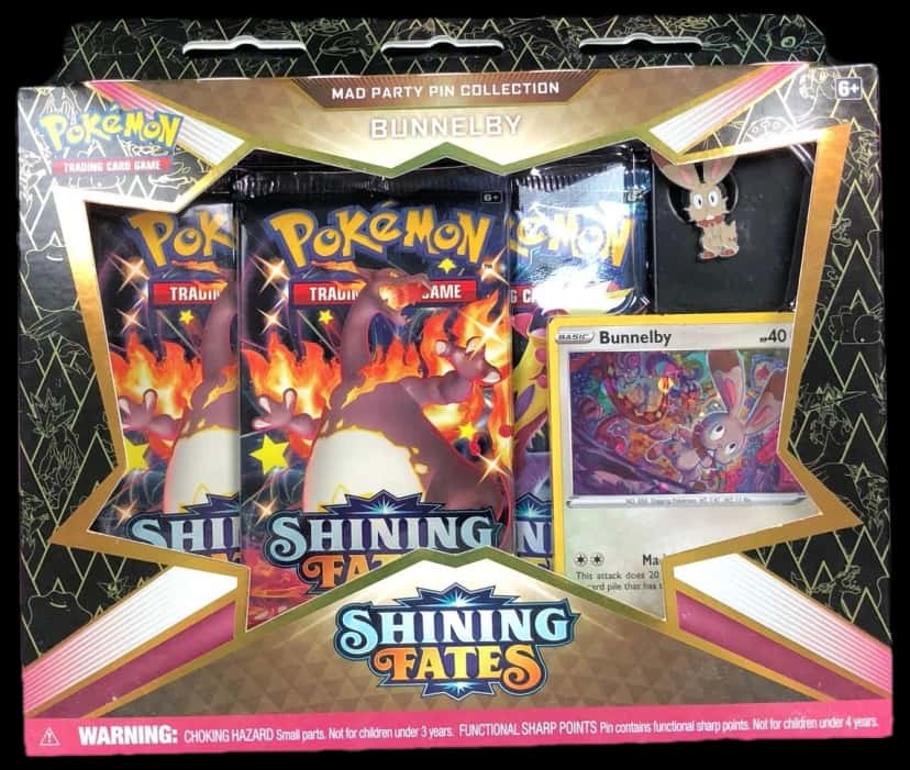 Shining Fates Mad Party Pin Collection Bunnelby collection box