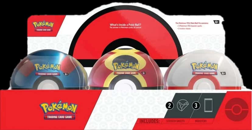 Poke Ball Tin Display booster box