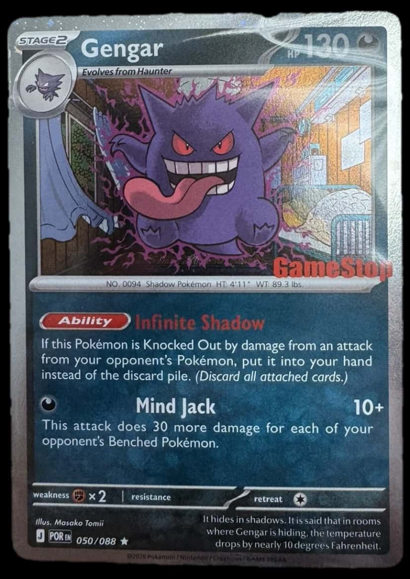 Sword & Shield Gengar Gamestop Promo sealed promo card [gamestop]