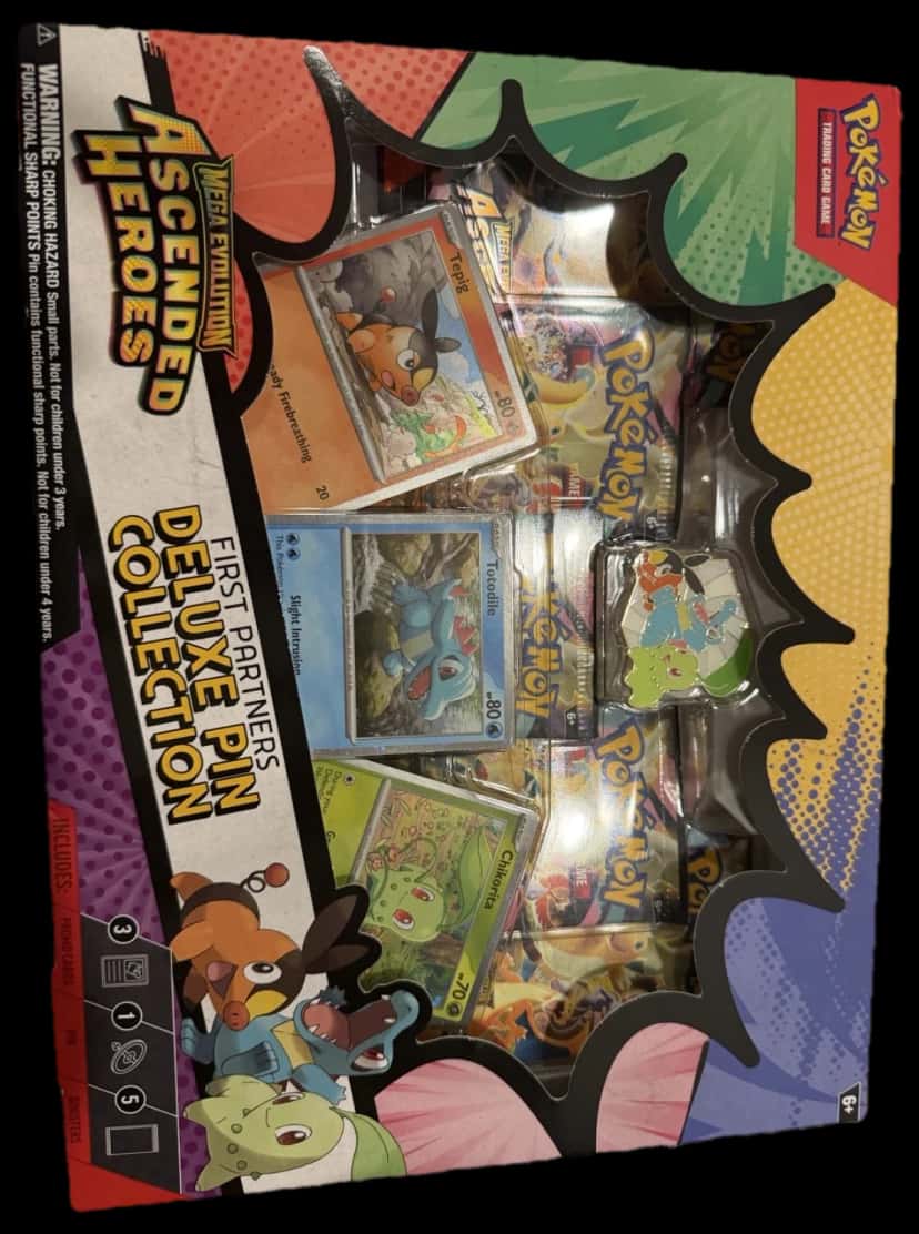 Mega Ascended Heroes Deluxe Pin Collection collection box