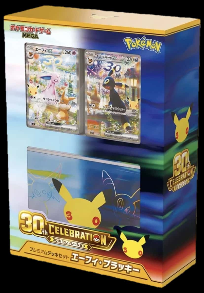 30Th Celebration Premium Deck Set Espeon & Umbreon collection box [ja]