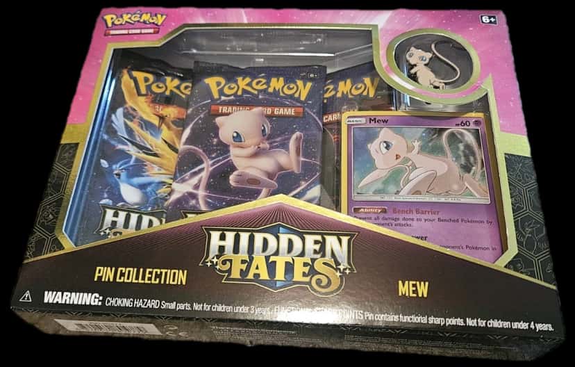 Hidden Fates Pin Collection Mew collection box