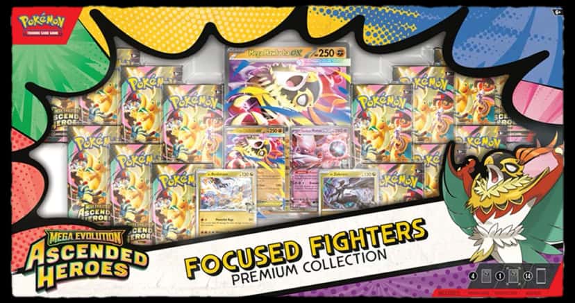 Mega Evolution Ascended Heroes Focused Fighters Premium Collection collection box