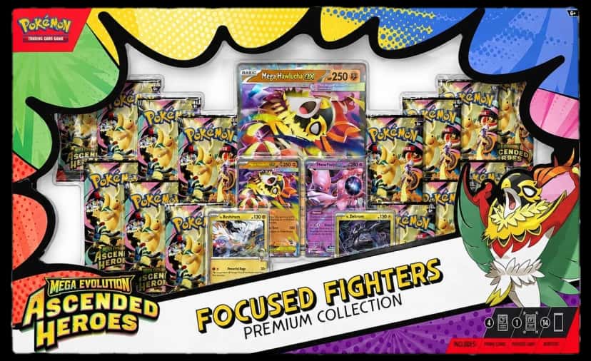 Mega Evolution Focused Fighters Premium Collection collection box