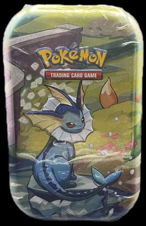 Prismatic Evolutions Vaporeon Mini Tin tin