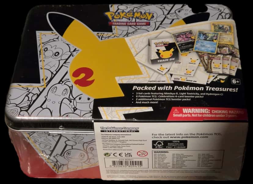 Celebrations Pikachu Lunchbox tin