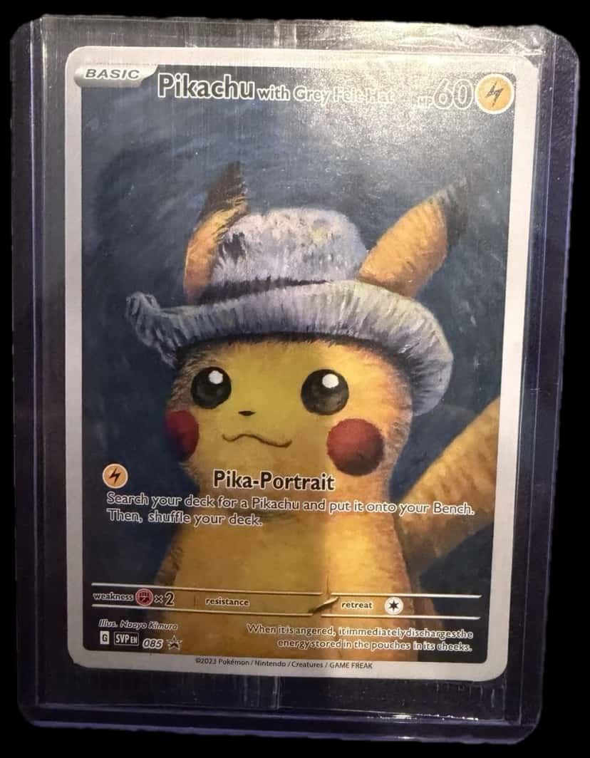 Scarlet & Violet Pikachu With Grey Felt Hat sealed promo card