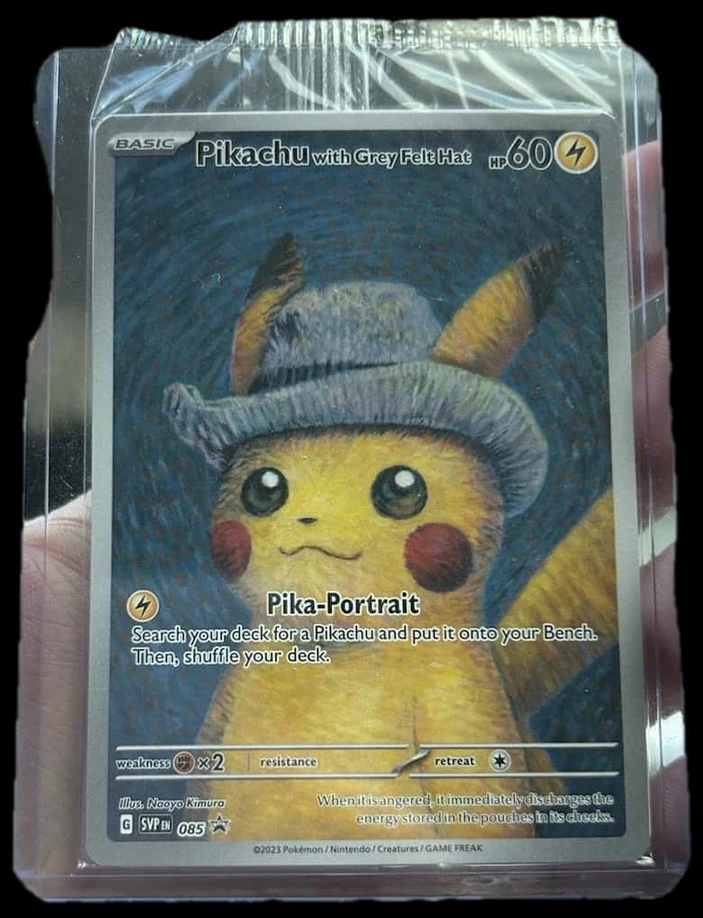 Black Star Promos Pikachu With Grey Felt Hat Svp085 sealed promo card