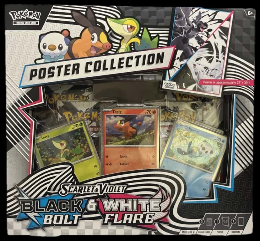 Scarlet And Violet Black Bolt Bolt Flare Poster Collection collection box