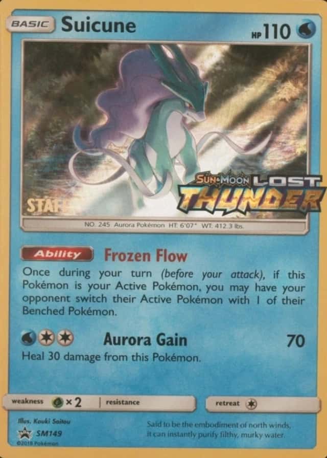 Holo · Prerelease · Lost Staff Thunder