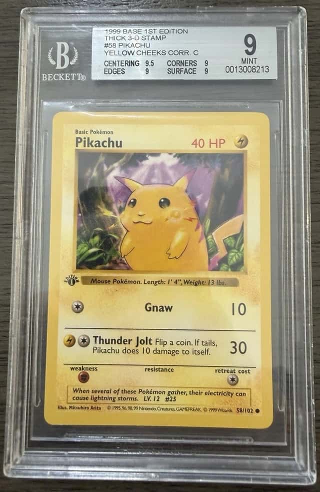 Pikachu (Yellow cheeks Corr.) C