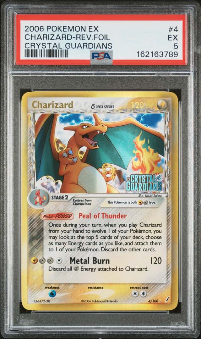 2006 Pokemon Ex Crystal Guardians Reverse Holo Charizard #4