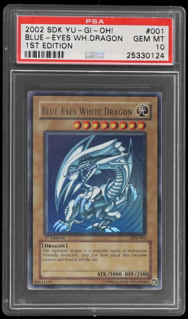 2002 Yu-Gi-Oh! Starter Deck Kaiba 1st Edition Blue-Eyes White Dragon #SDK-001