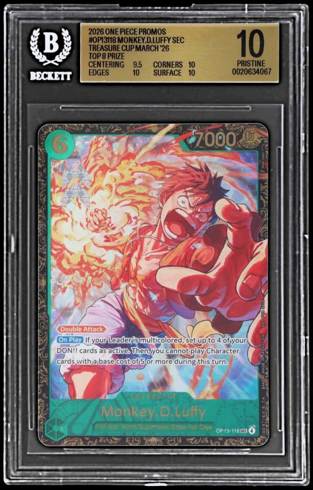 2026 One Piece Card Game Promos Treasure Cup March Top 8 Prize Monkey D. Luffy #OP13118