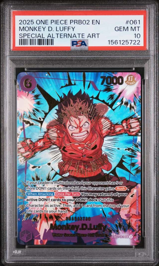 2025 One Piece the Best Premium Booster Volume 2 Special Alternate Art Monkey D. Luffy #EB02061