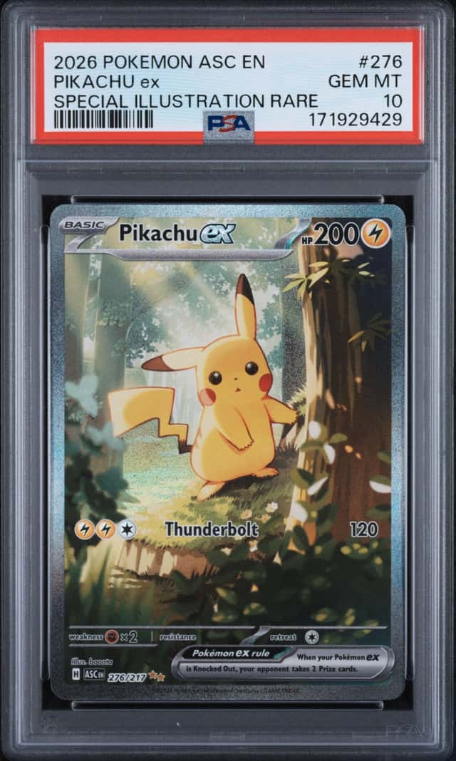 2026 Pokemon Mega Evolution Ascended Heroes Special Illustration Rare Pikachu Ex #276