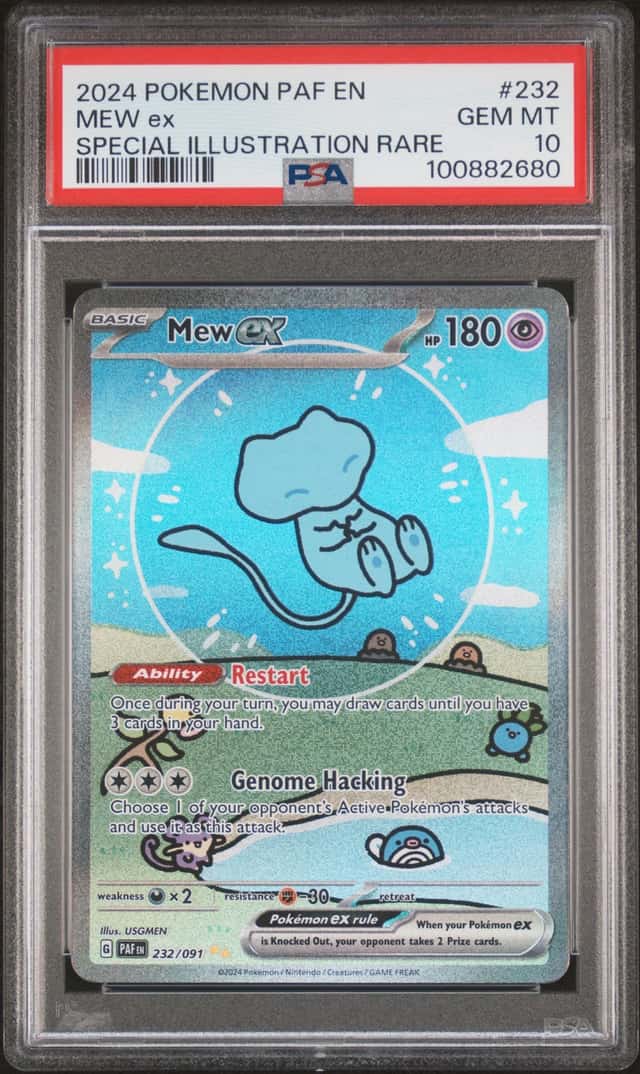 2024 Pokemon Scarlet and Violet Paldean Fates Special Illustration Rare Mew Ex #232