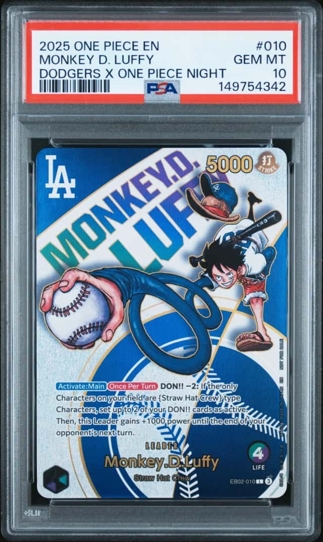 2025 One Piece Promo Dodgers X One Piece Night Monkey D. Luffy #EB02010