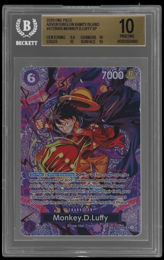 2026 One Piece Adventures On Kami's Island Special Alternate Art Monkey D. Luffy #ST26-005