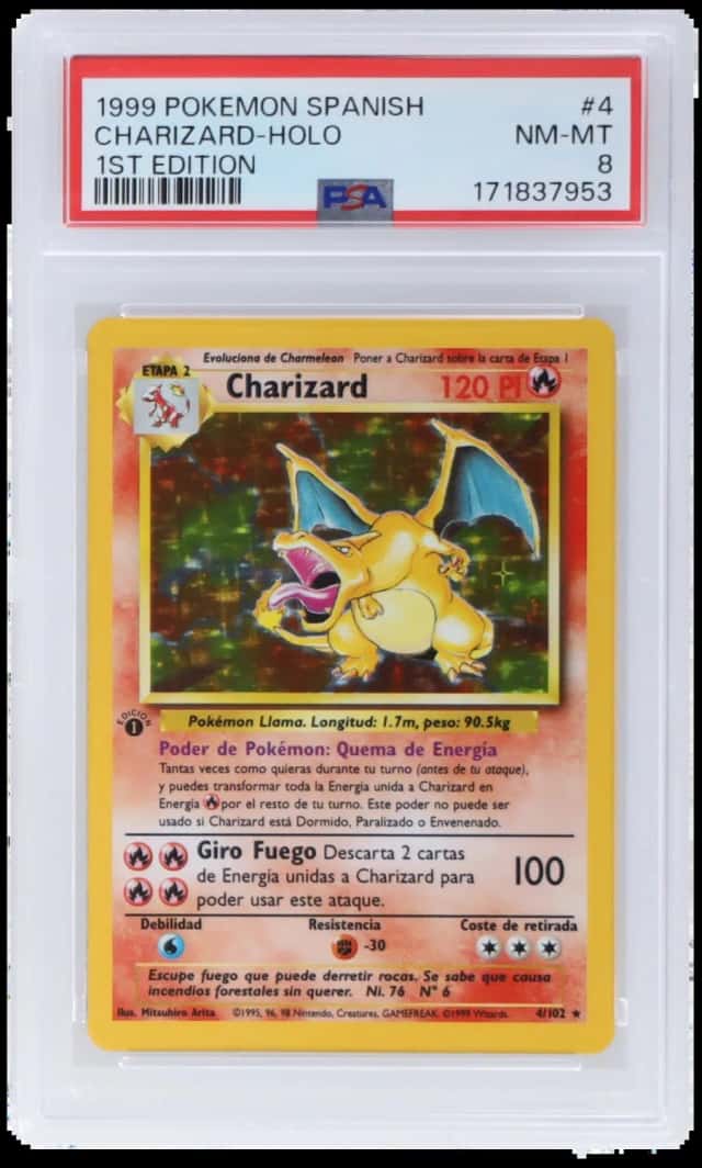 1999 Pokemon Base Set Spanish 1st Edition Holo Charizard #4