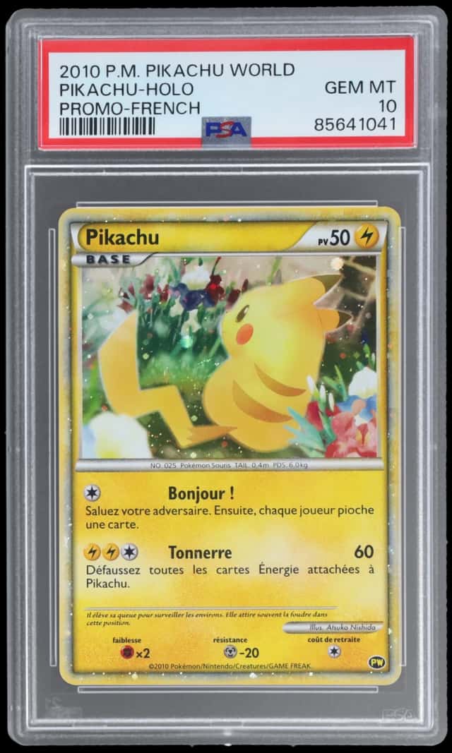 2010 Pokemon Pikachu World Collection French Holo Pikachu