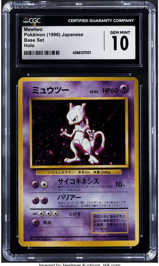 Pokémon Mewtwo 150 Japanese Base Set CGC Trading Card...