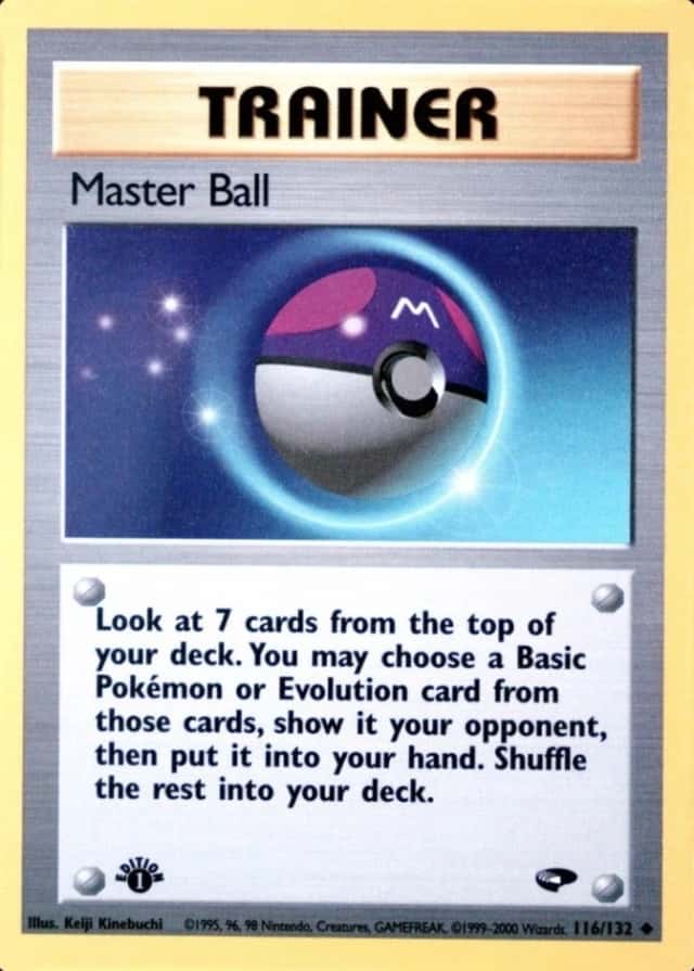 Master Ball · Reverse Holo · 1st Edition