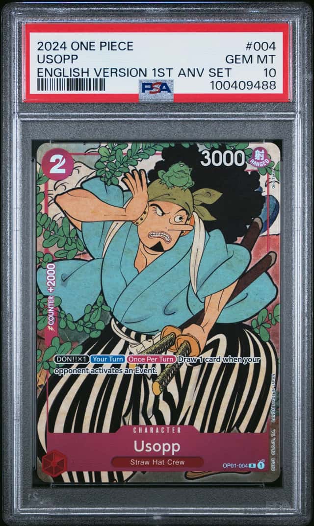 2024 One Piece 1st Anniversary Set Promo Usopp #OP01-004