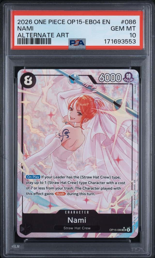 2026 One Piece Adventure On Kami's Island Alternate Art Nami #OP15-086