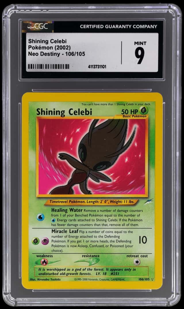 2002 Pokemon Neo Destiny Shining Celebi #106