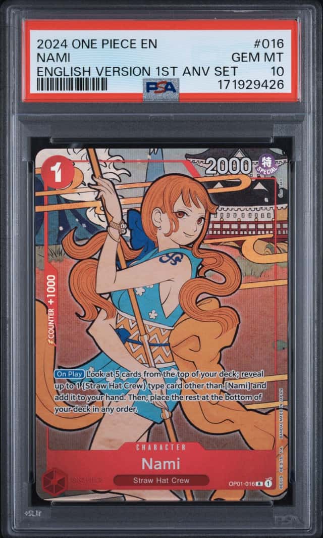 2024 One Piece 1st Anniversary Set Promo Nami #OP01-016