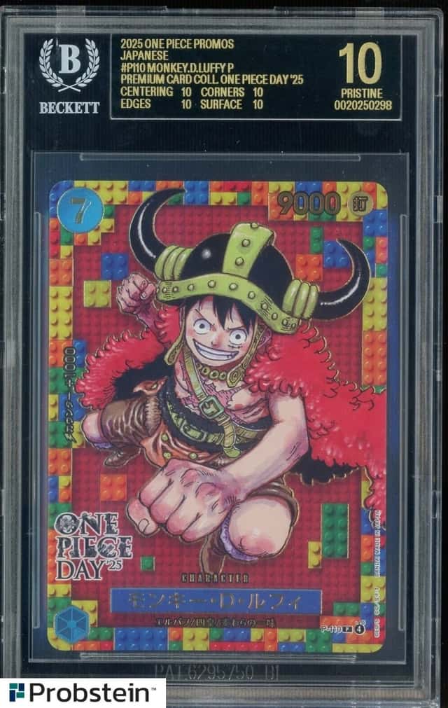 2025 One Piece Promos JPN P110 Monkey D. Luffy Premium Card BGS 10 BLACK LABEL