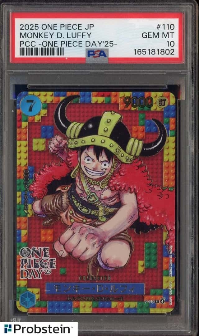 2025 One Piece JP PCC One Piece Day '25 #110 Monkey D. Luffy PSA 10