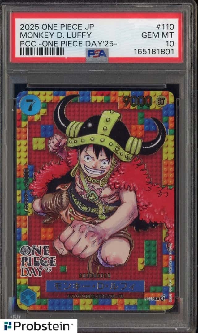 2025 One Piece JP PCC One Piece Day '25 #110 Monkey D. Luffy PSA 10