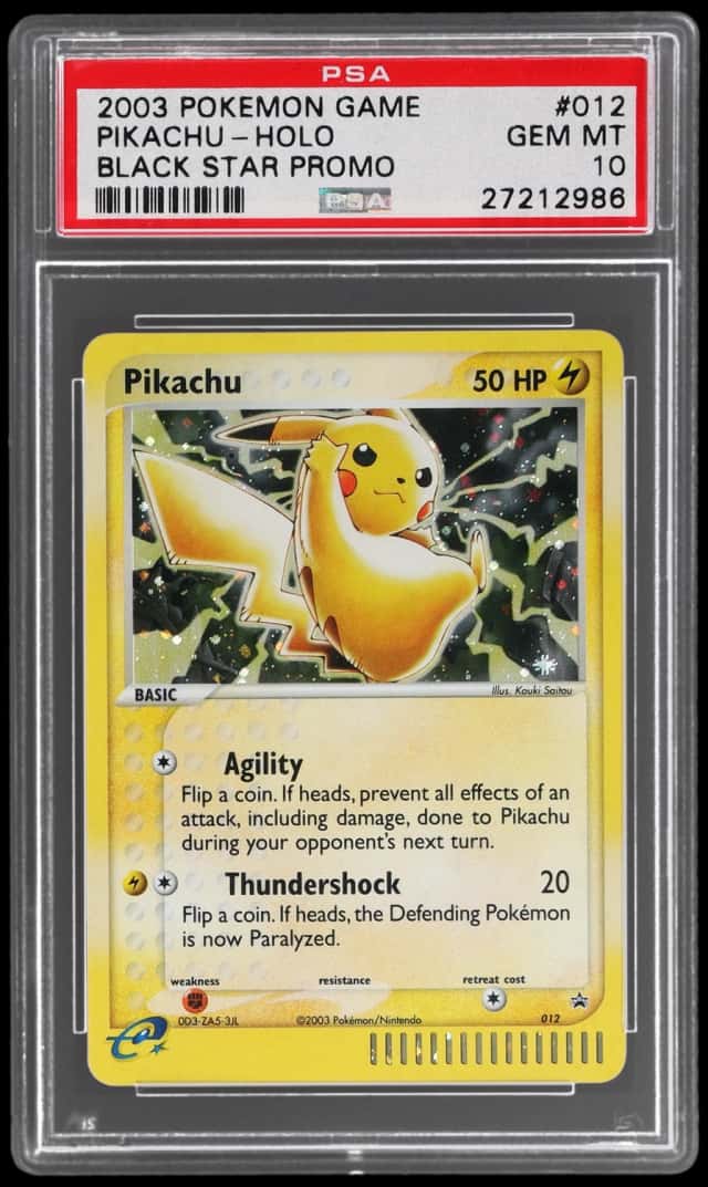 2003 Pokemon Nintendo Black Star Promo Holo Pikachu #12