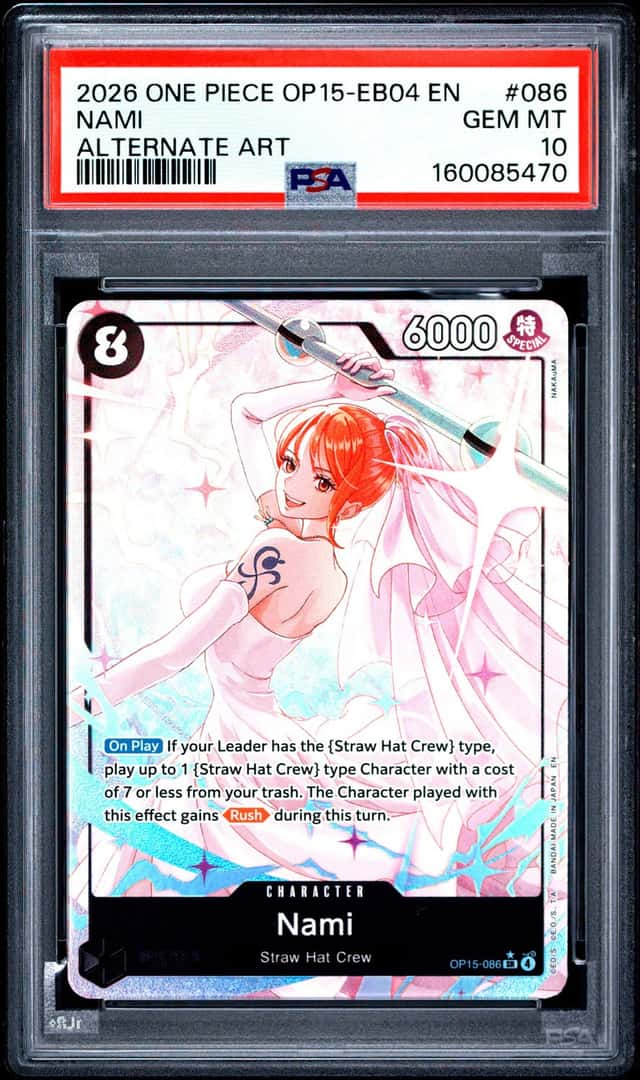2026 One Piece Adventure On Kami's Island Alternate Art Nami #OP15-086