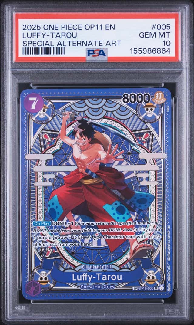 2025 One Piece A Fist of Divine Speed Special Alternate Art Luffy Tarou #ST18005